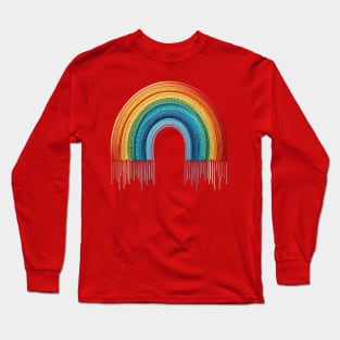 Eternal Crocheted Rainbow! Long Sleeve T-Shirt